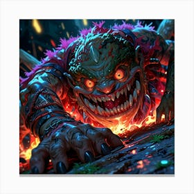 Demon Monster Canvas Print