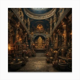 Temple Canvas Print