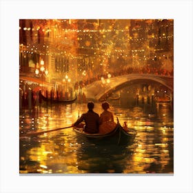 Venice At Night 2 Canvas Print