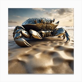 Crab On The Beach Canvas Print