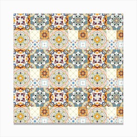 Azulejo - vector tiles, Portuguese tiles 8 Canvas Print