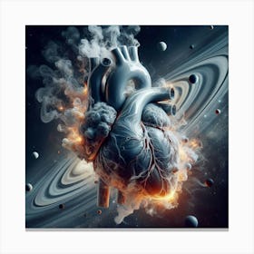 Heart Of Space Canvas Print