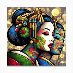 Japan Geisha Visual 121 Canvas Print