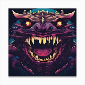 Monster Art Canvas Print