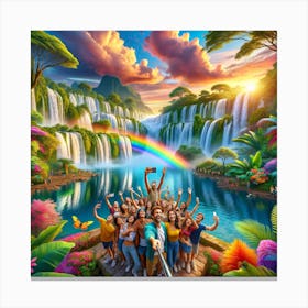 Rainbow'S End Canvas Print