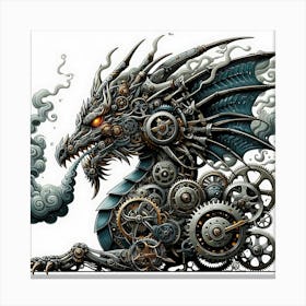 Steampunk Dragon 2 Canvas Print