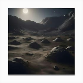 Moonlit Landscape Canvas Print