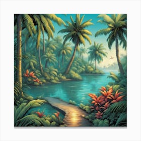 Tropical Paradise 1 Canvas Print