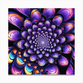 Fractal Flower Canvas Print