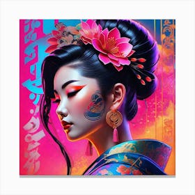 Geisha 172 Canvas Print