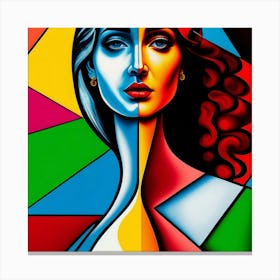 Woman'S Face 6 Canvas Print