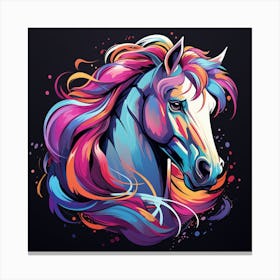 Colorful Horse Canvas Print