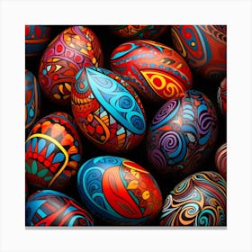 Colorful Easter Eggs Canvas Print