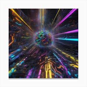 Futuristic Art 14 Canvas Print