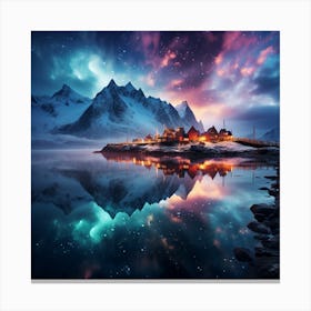 Night In The Mountains Canvas Print