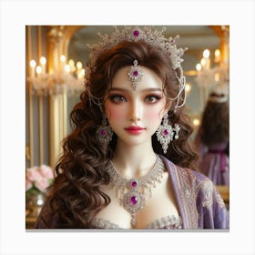 Portrait Of A Princess Canvas Print