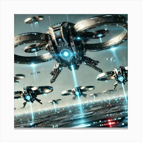 Sentinel Drones Converted Canvas Print