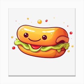 Hot Dog Canvas Print