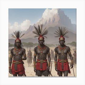 African Tribesmen(1) Canvas Print