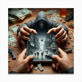 Robbery Canvas Print