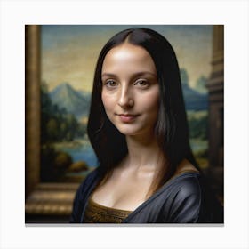 Mona Lisa(if real) Canvas Print