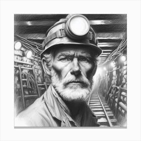 Pencil Old Miner 1 Canvas Print