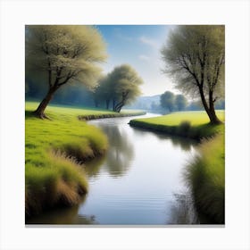 River In The Grass 33 Canvas Print