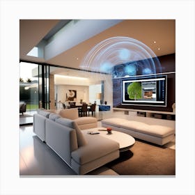 Modern Living Room Canvas Print