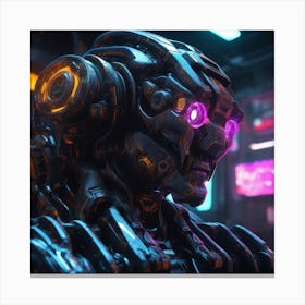 Futuristic Robot 71 Canvas Print