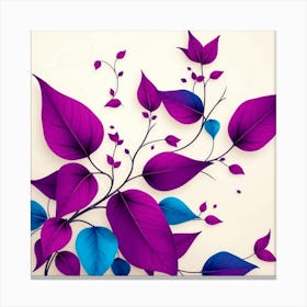 Abstract Leaves Canvas Print