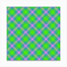 Plaid Fabric 117 Canvas Print