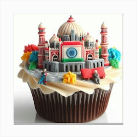 Taj Mahal Cupcake 2 Canvas Print