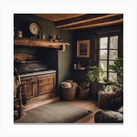 Room With A Piano Canvas Print