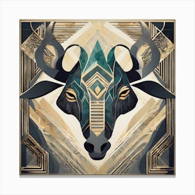 Bull Head 1 Canvas Print