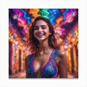 Hot smile 😁 Canvas Print