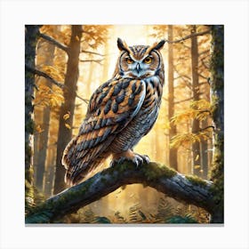 Great Horned Owl 8 Canvas Print