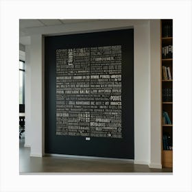 Office Wall Art Canvas Print