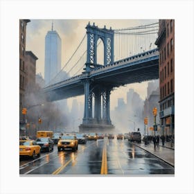 Manhattan Bridge New York City Canvas Print