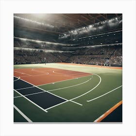 Basketball Court 19 Canvas Print