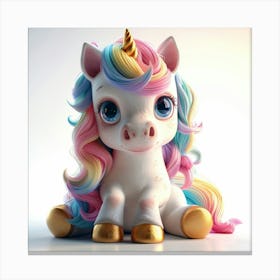 Unicorn 3d Model 1 Canvas Print