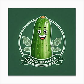 Cucumber As A Logo (31) Canvas Print