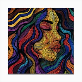 Psychedelic Woman 5 Canvas Print