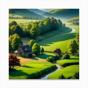 Landscape Painting 5 Canvas Print