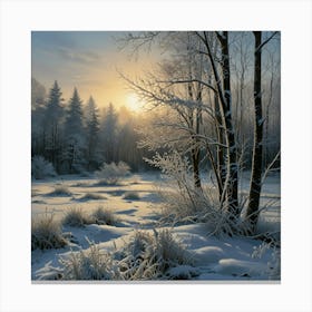 Winter Landscape 1 Canvas Print