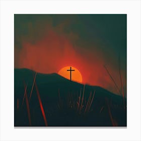 Cross On A Hill Canvas Print