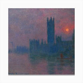 Le Parlement, Soleil Couchant (1900 1903) Canvas Print