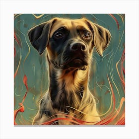 Dog Portrait 1 Canvas Print