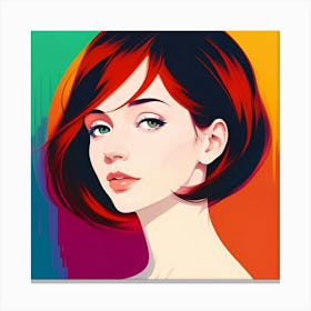 Portrait Of A Woman 4 Canvas Print