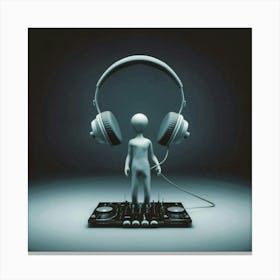 Dj man 1 Canvas Print