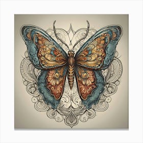 Butterfly Tattoo 3 Canvas Print